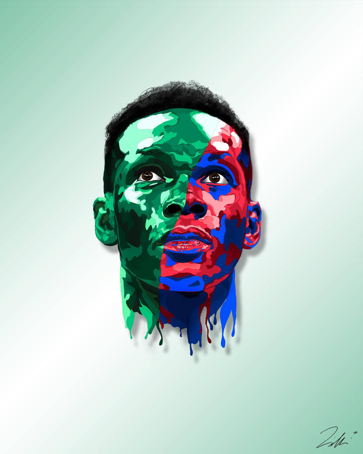 Israel Adesanya Color Art Wallpaper