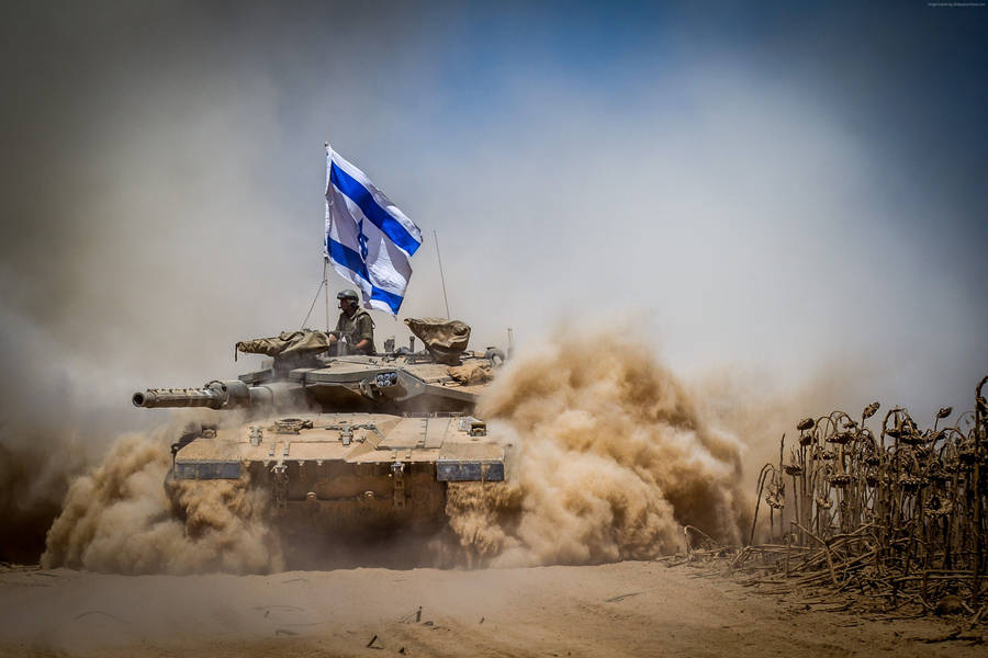 Israel Flag On Tank Wallpaper