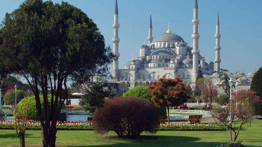 Istanbul's Sultan Ahmed Mosque Wallpaper