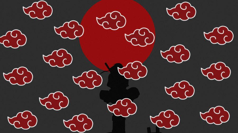 Itachi Akatsuki Cloud Iphone Wallpaper