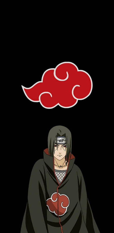 Itachi Uchiha Akatsuki Cloud Iphone Wallpaper