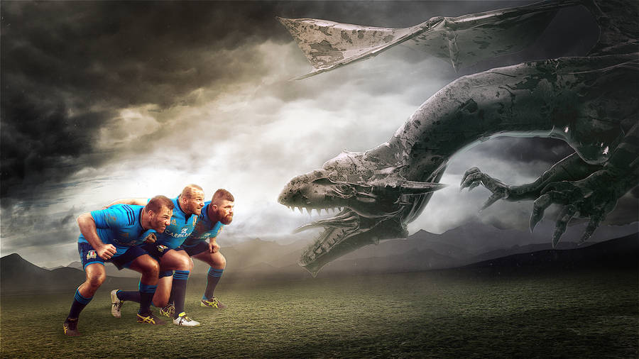 Italy Versus Dragons Rugby Wallpaper