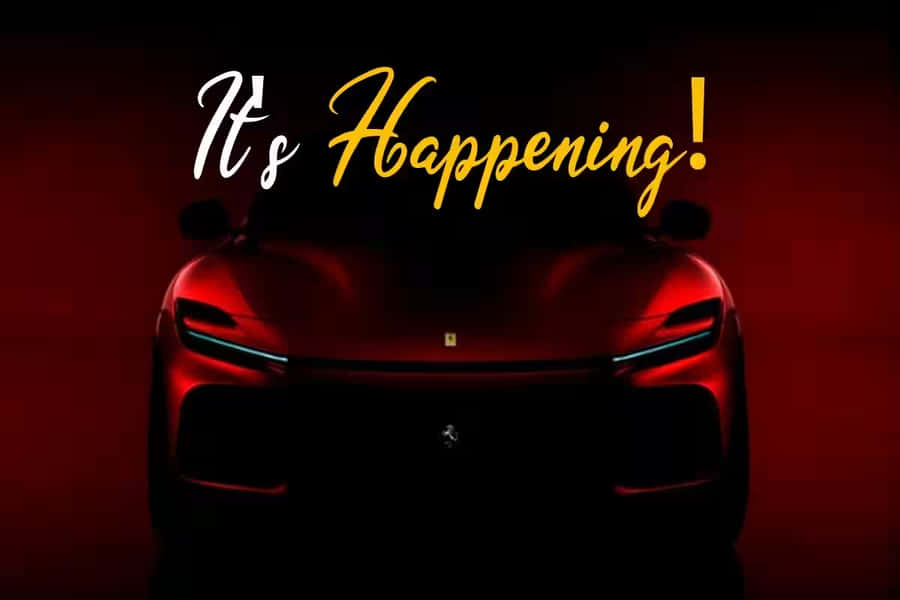 Its Happening Car Reveal Event Wallpaper