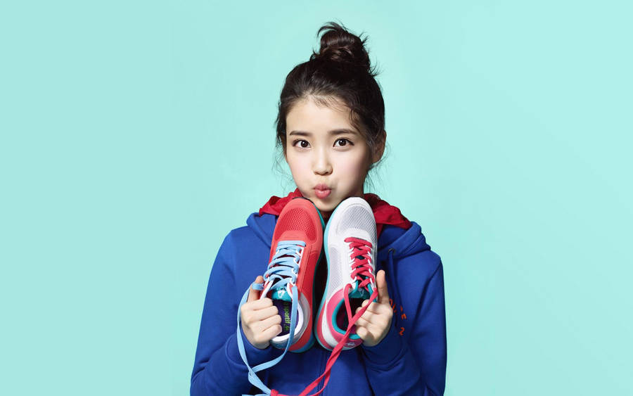 Iu Sporting Shoes Wallpaper