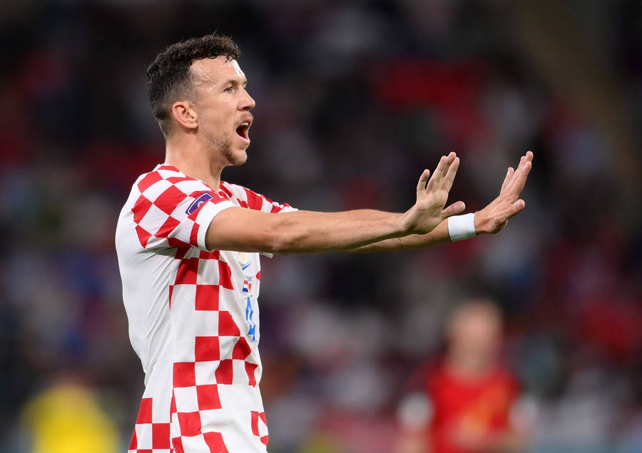 Ivan Perisic Hands Up Wallpaper