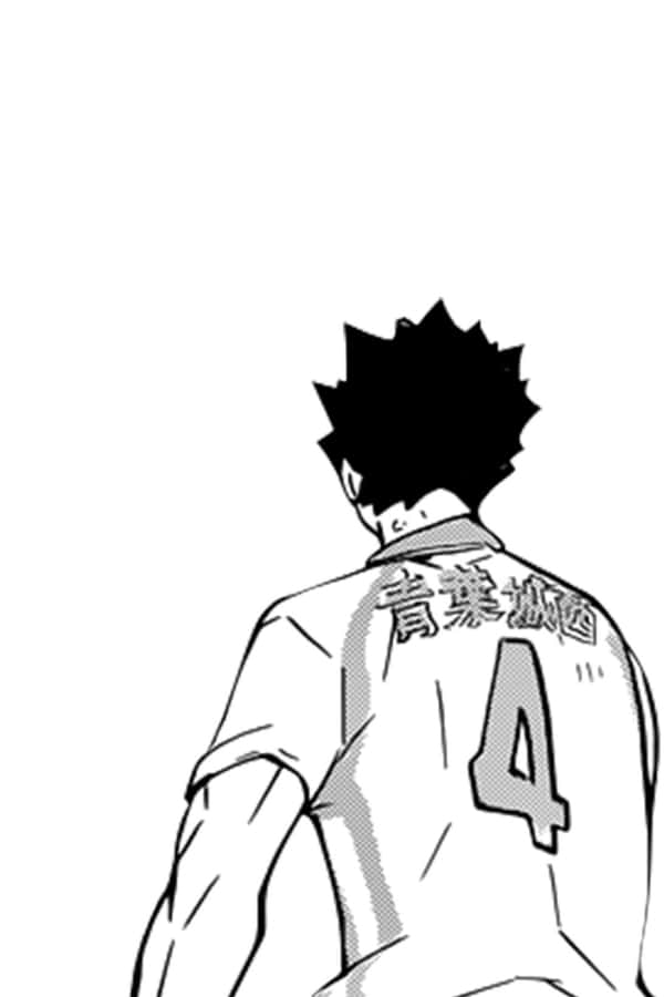 Iwaizumi Hajime Striking A Powerful Pose In High-quality Wallpaper Wallpaper