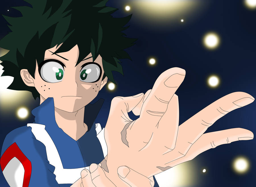 Izuku Midoriya 4k Fingers Wallpaper