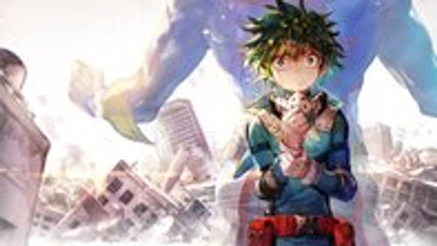 Izuku Midoriya Deku And All Might Wallpaper