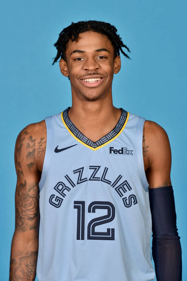 Ja Morant Blue Profile Wallpaper