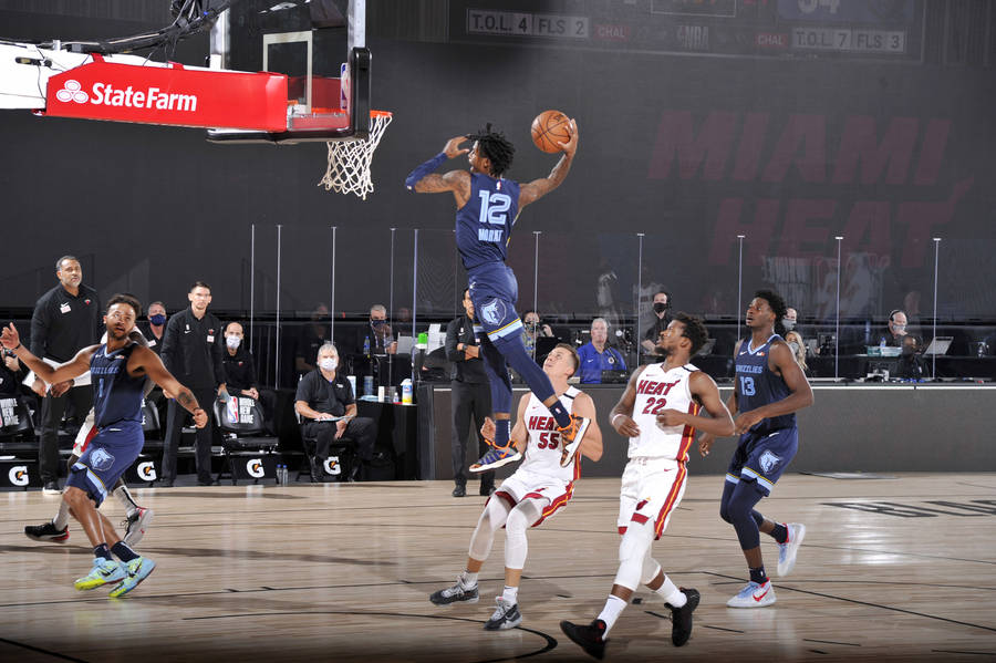 Ja Morant Dunk Nba Bubble Arena Wallpaper