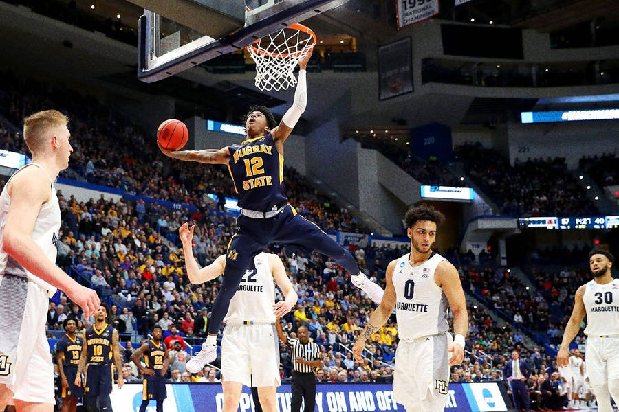 Ja Morant Slam Dunk Ncaa Wallpaper