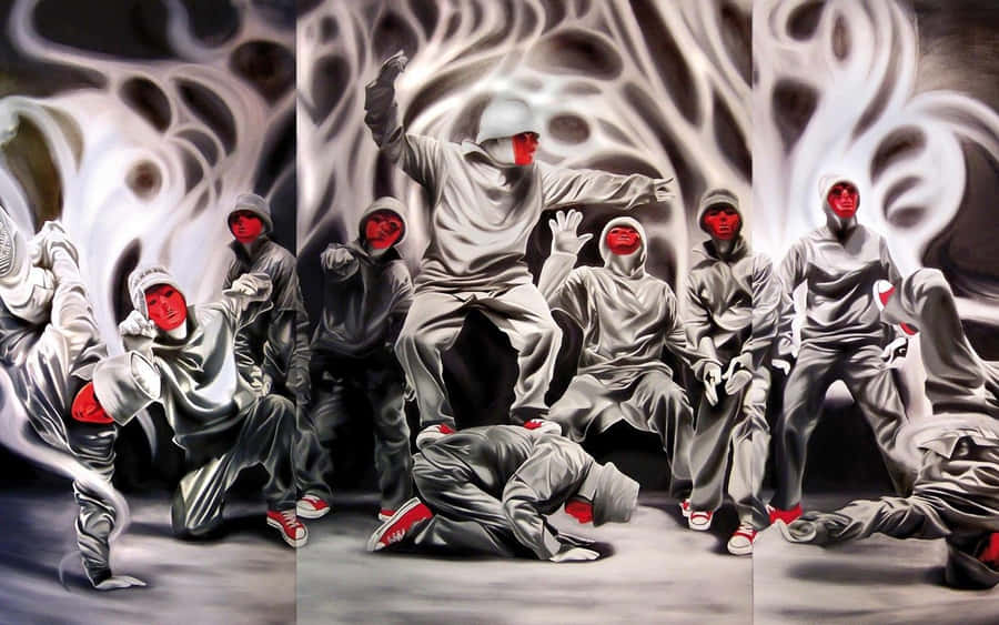 Jabbawockeez Red Mask Painting Wallpaper