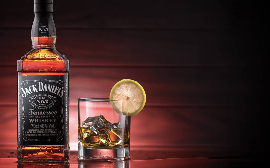 Jack Daniel's Products Whiskey Glass Bar Drink Wallpaper