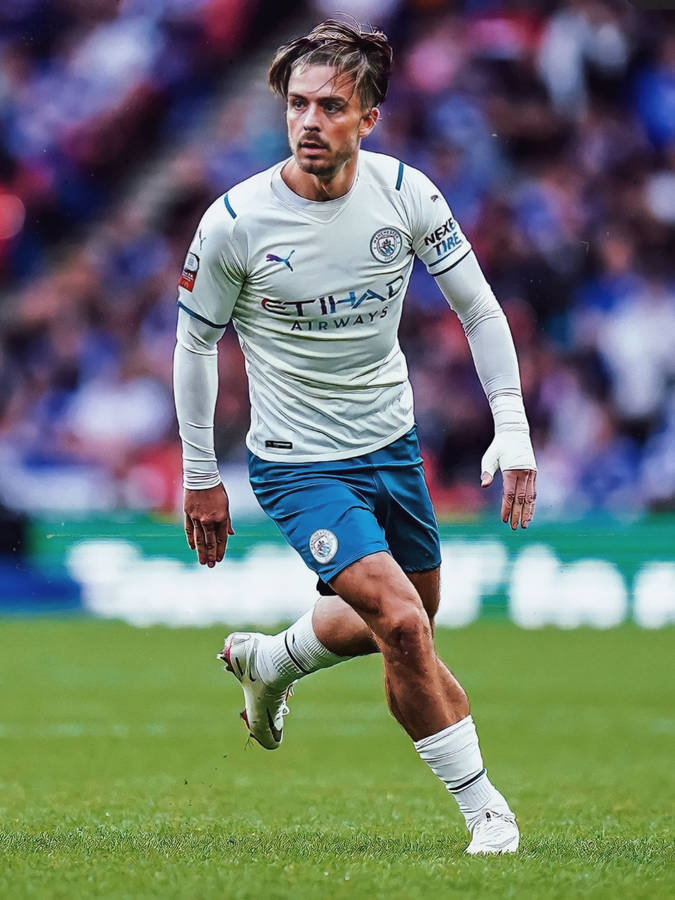 Jack Grealish Running Wallpaper