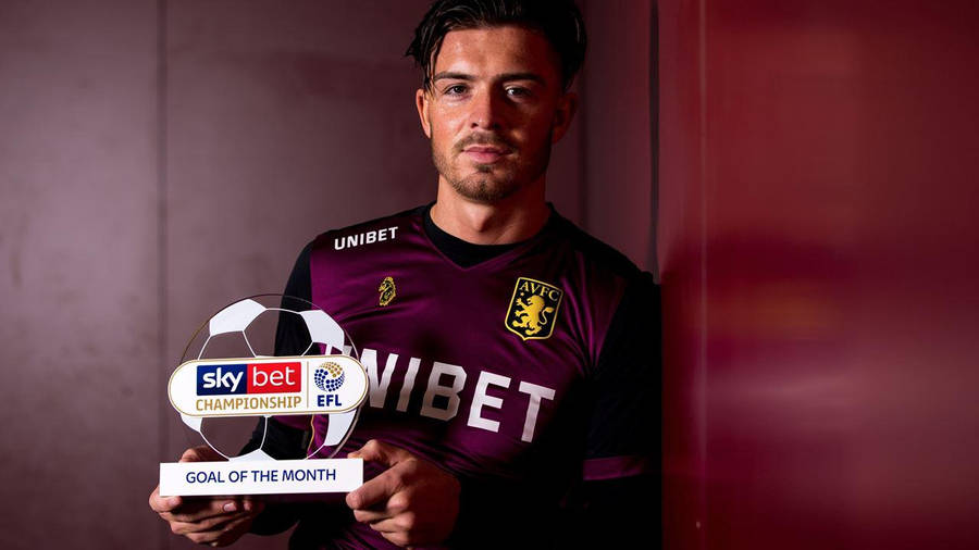 Jack Grealish With Award Wallpaper