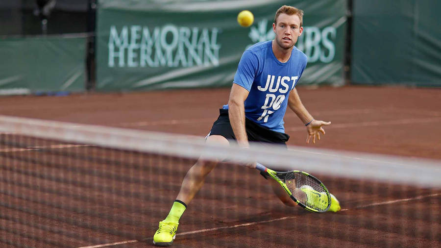 Jack Sock Behind The Net Wallpaper