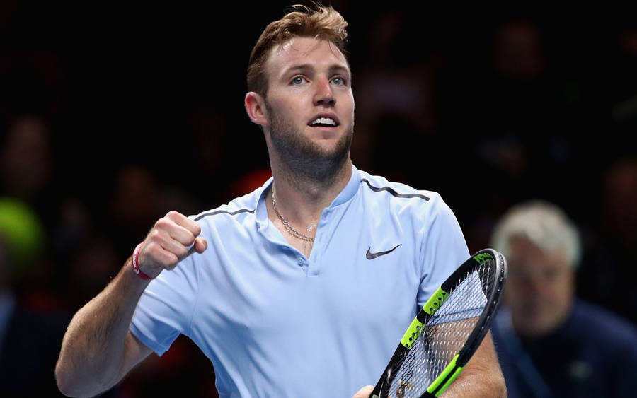 Jack Sock Celebrating A Victory Wallpaper