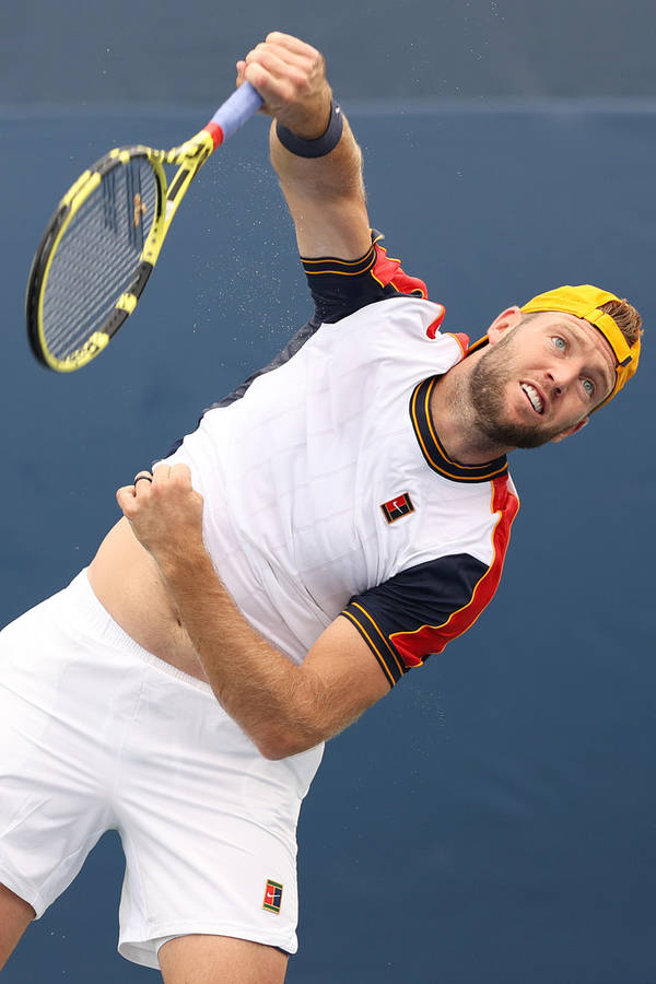 Jack Sock With Tennis Racket Wallpaper