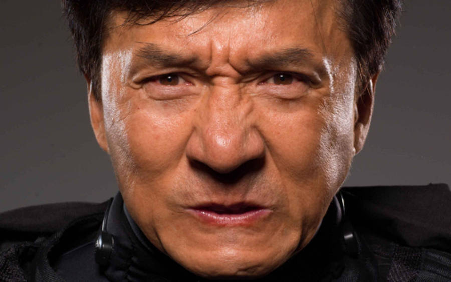 Jackie Chan Intense Face Wallpaper