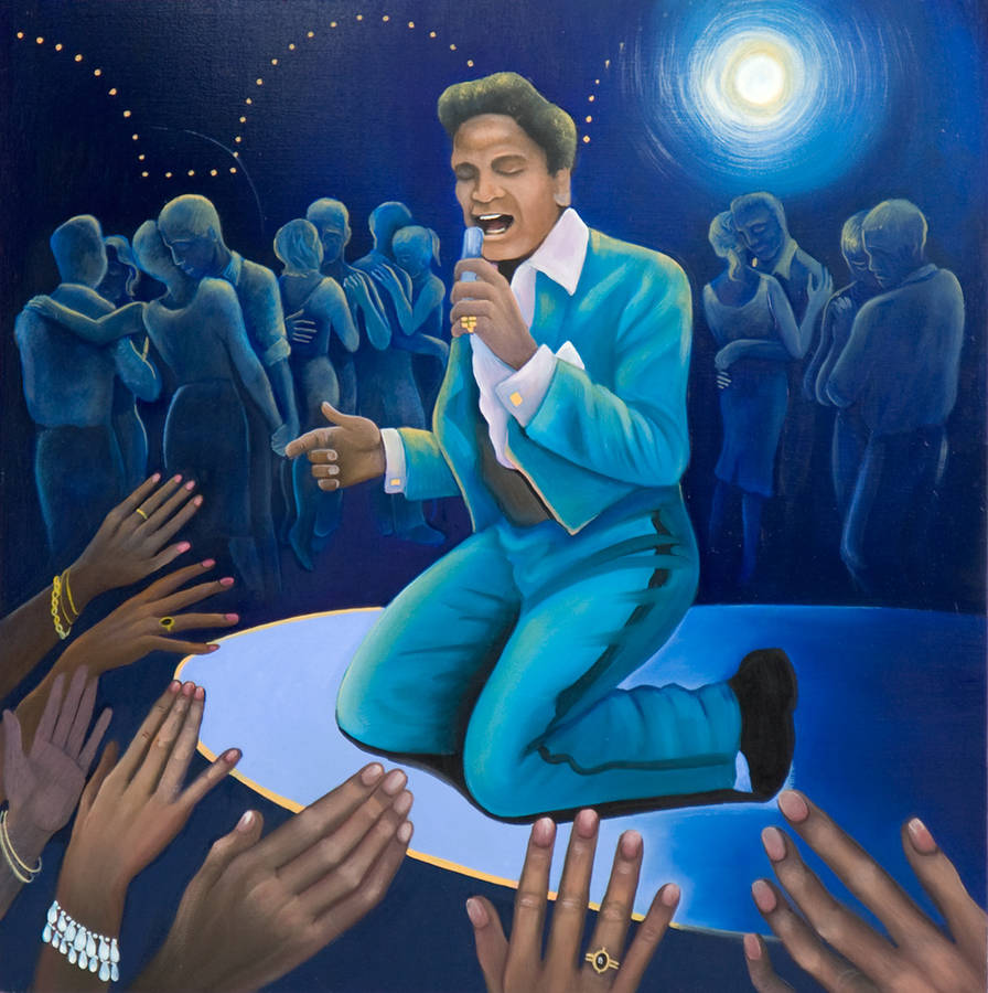 Jackie Wilson American Singer Stage Wallpaper