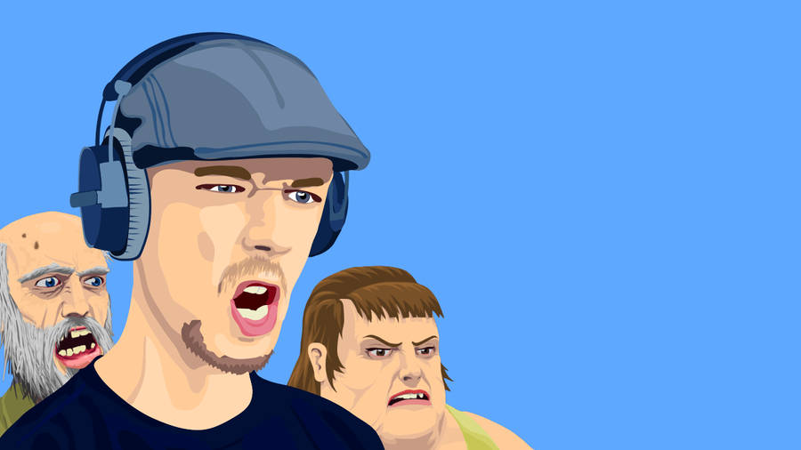 Jacksepticeye Happy Wheels Wallpaper