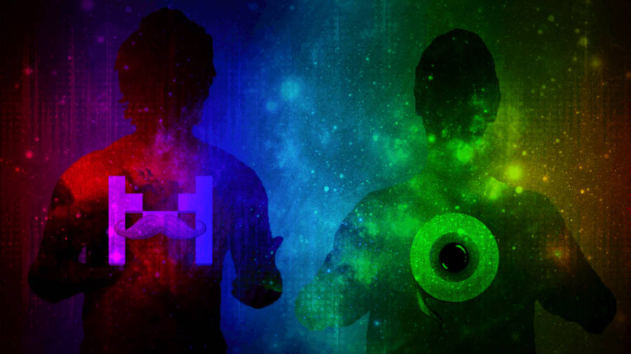 Jacksepticeye Rainbow Silhouette Wallpaper