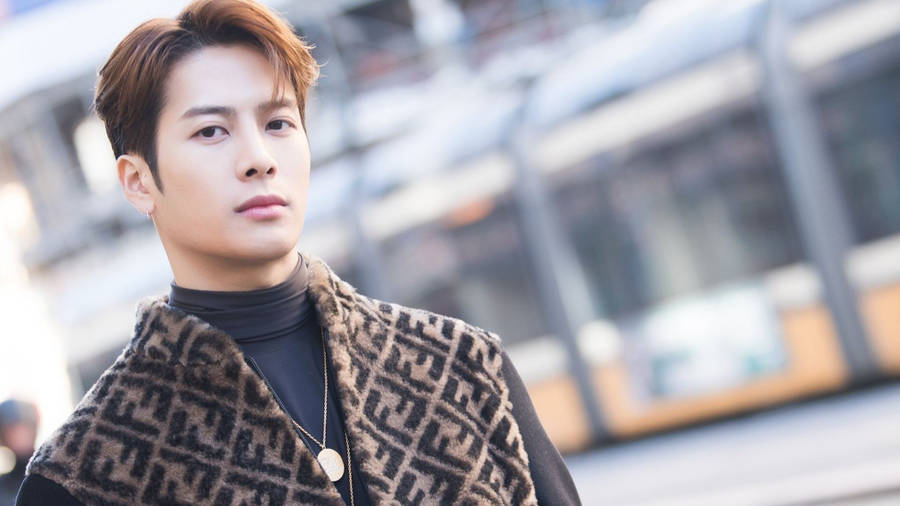 Jackson Wang Staring Sideways Wallpaper