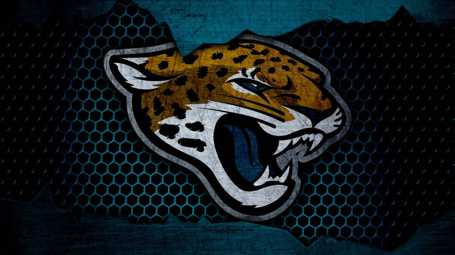 Jacksonville Jaguars Hexagon Pattern Wallpaper