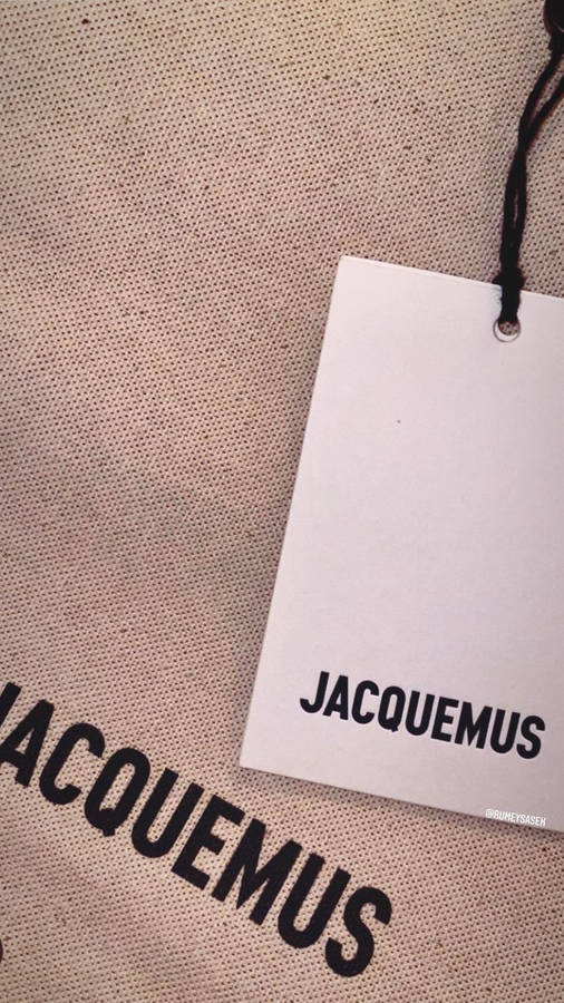 Jacquemus Aesthetic With Logo Wallpaper