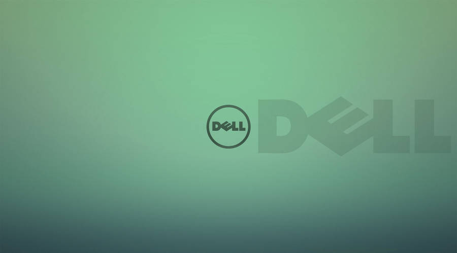 Jade Green Dell Laptop Logo Wallpaper