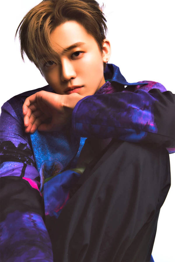 Jaemin Nct Purple Print Top Wallpaper