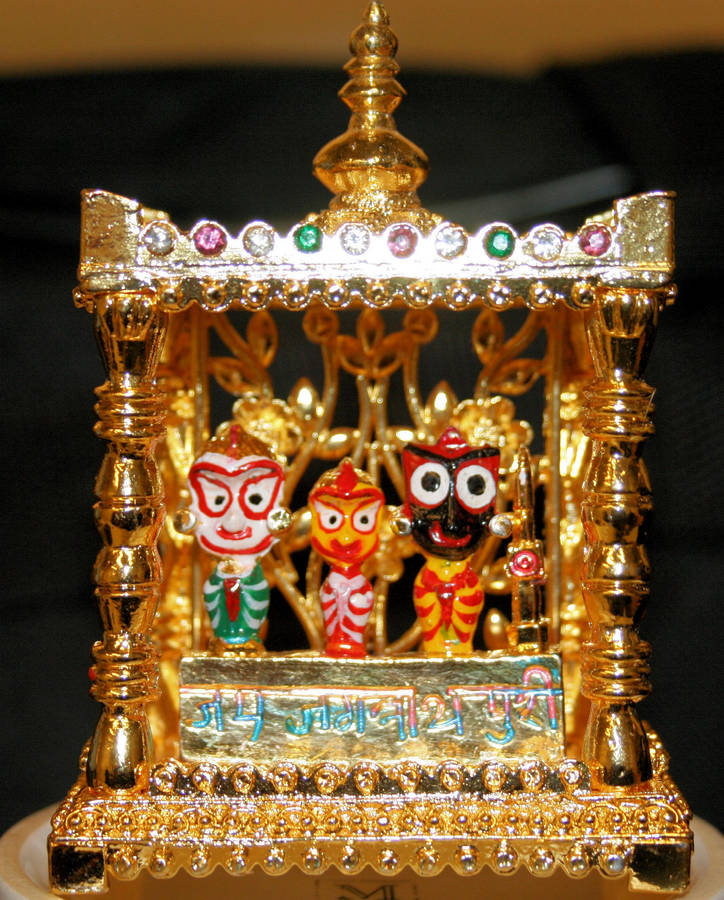 Jagannath Gold Figurine Wallpaper