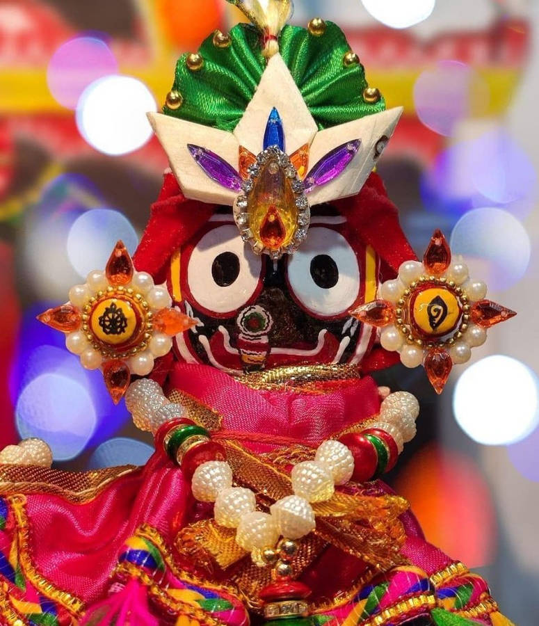 Jagannath With Jewel Headdress Wallpaper