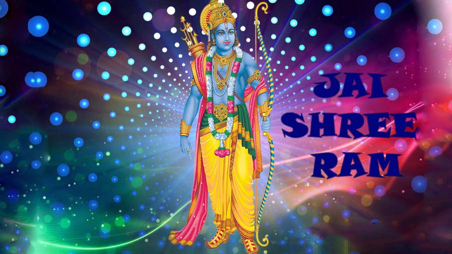 Jai Shree Ram Hd Colorful Art Wallpaper