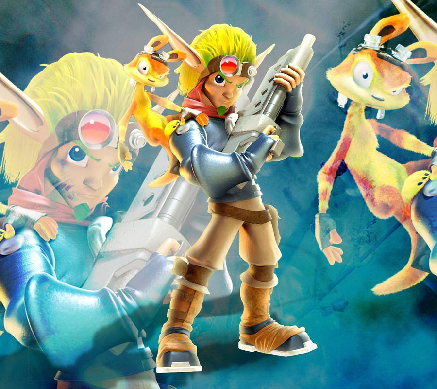 Jak And Daxter Oozing With Adventure Wallpaper