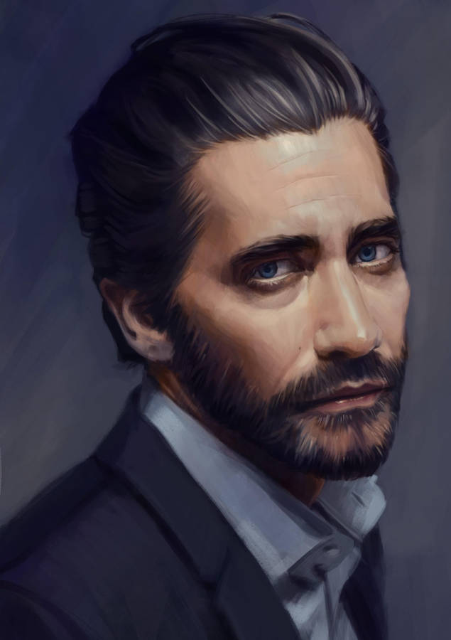 Jake Gyllenhaal Digital Painting Wallpaper