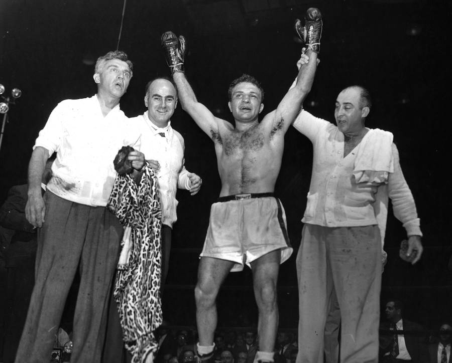 Jake Lamotta Winning Moment Wallpaper