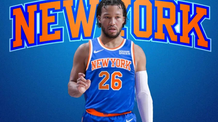 Jalen Brunson, Showcasing His Skills As An American Professional Basketball Player In A New York Team. Wallpaper