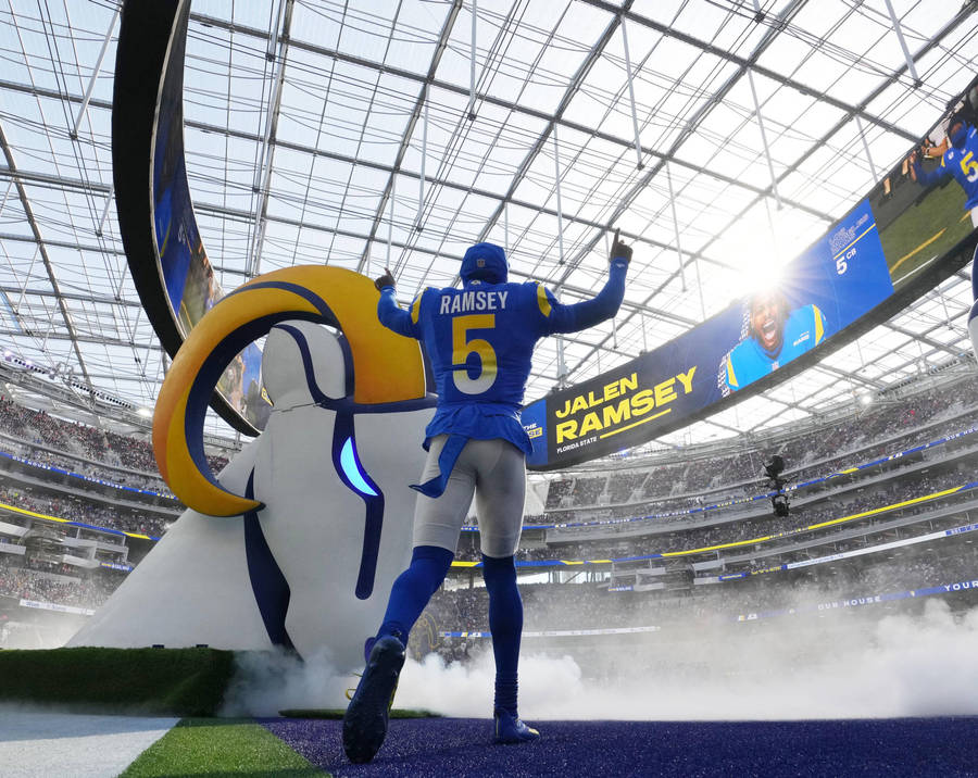 Jalen Ramsey Rams Entered The Field Wallpaper