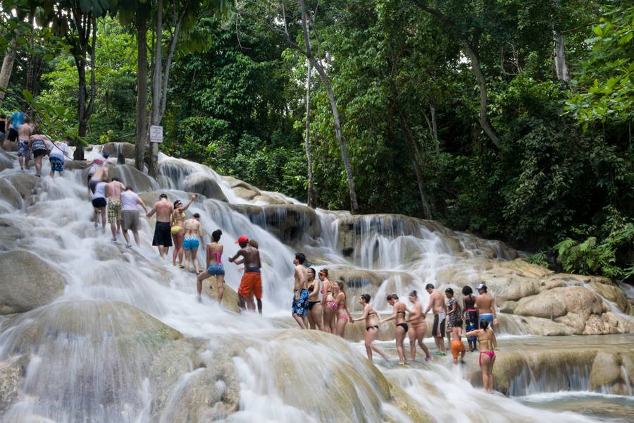 Jamaica Dunn's River Falls Wallpaper