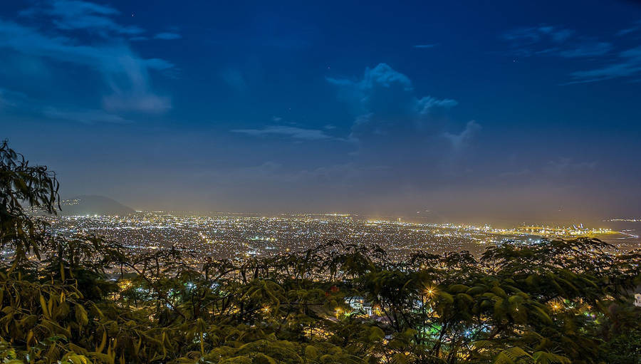 Jamaica Kingston Night View Wallpaper