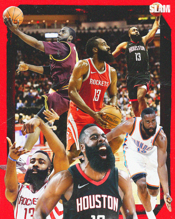 James Harden Collage Wallpaper