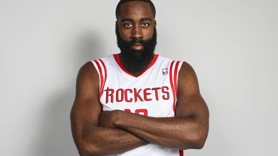 James Harden Crossed Arms Wallpaper