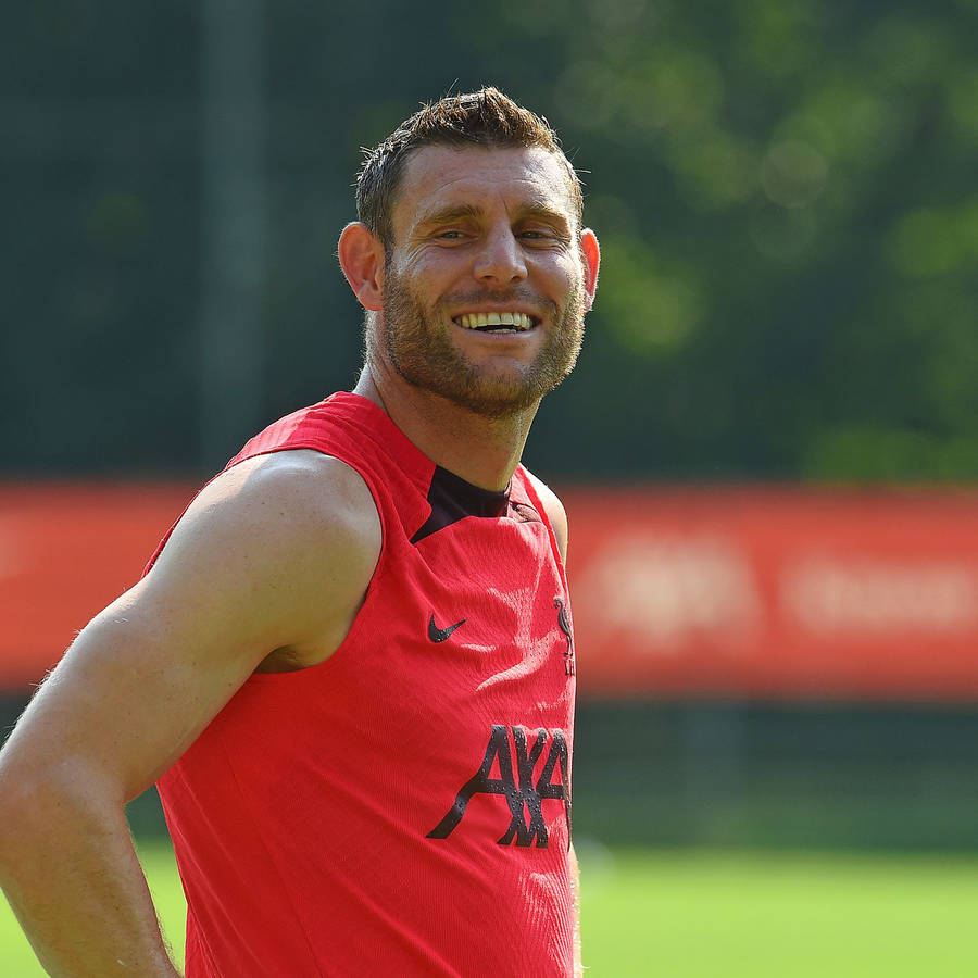 James Milner Smiling Widely Wallpaper