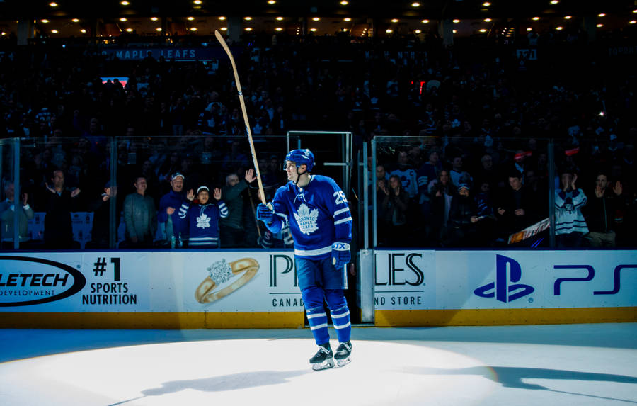 James Van Riemsdyk And Hockey Fans Wallpaper