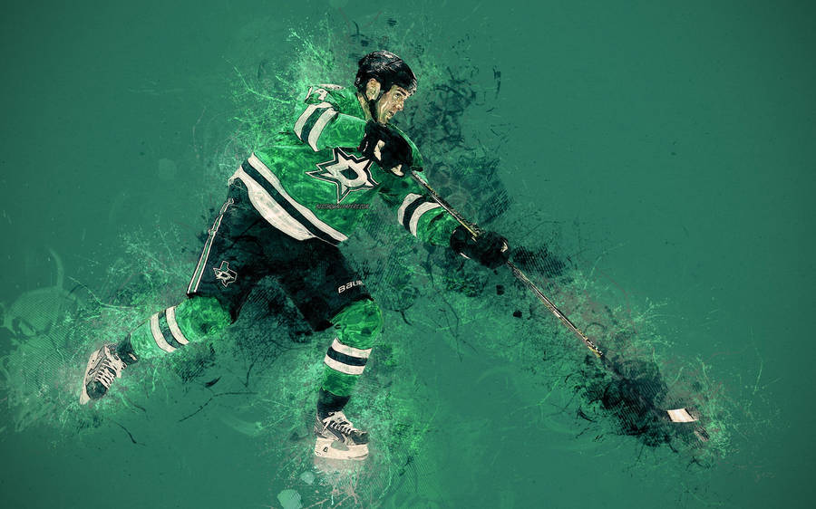 Jamie Benn Graphic Art Poster Aura Wallpaper