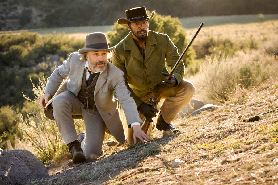 Jamie Foxx And Christoph Waltz Django Wallpaper