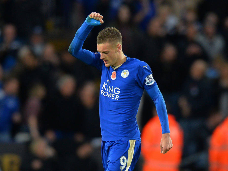 Jamie Vardy Fist Pump Right Arm Wallpaper