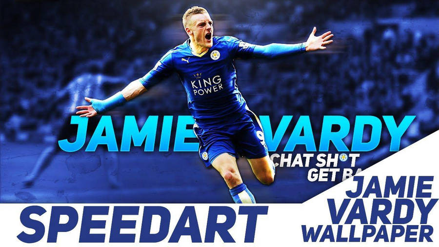 Jamie Vardy Speedart Wallpaper