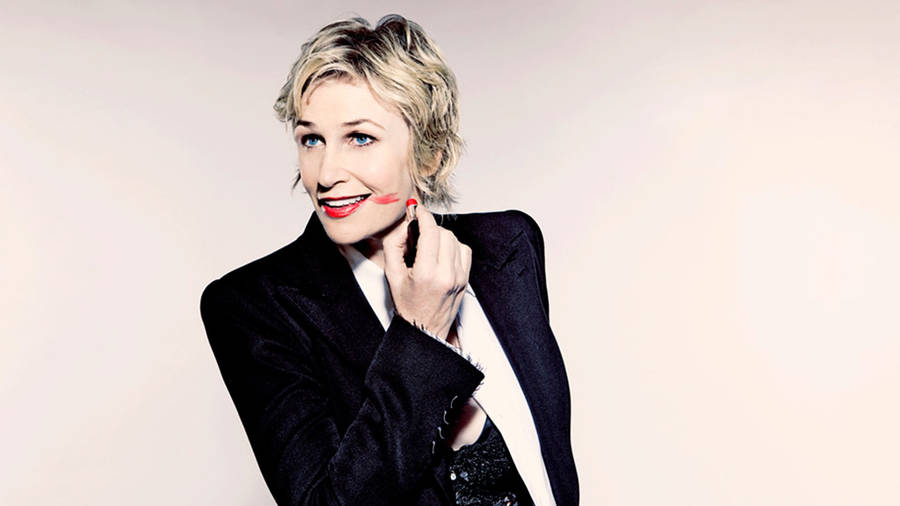 Jane Lynch Lipstick Tuxedo Wallpaper